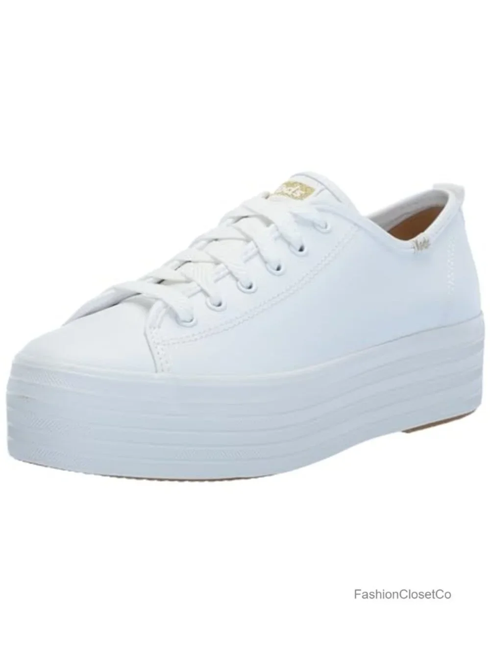 Keds Triple Up Lace Up Platform Sneakers Women's Softerra Footbed Leather
